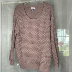 Pearl pink XXL Old Navy sweater excellent condition 60% cotton 40% acrylic